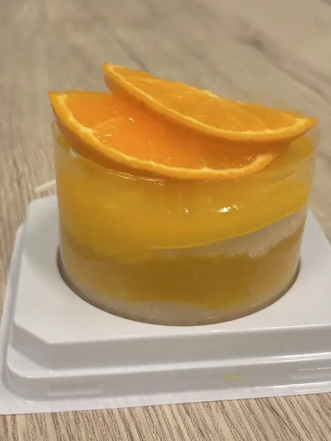 Vegan citrus mousse dessert